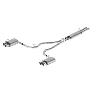 Ford Explorer ST Performance Exhaust - Dual Rear Exit - Ford Racing - Cat Back with 4 in. Chrome Tips, Sport - Chrome - `20-`25 Ford Explorer ST Performance Exhaust - Dual Rear Exit - Ford Racing - Cat Back with 4 in. Chrome Tips, Sport - Chrome - `20-`25